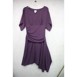 Rabbit Rabbit Rabbit Designs Purple Midi Asymmetrical Dress-Size 8